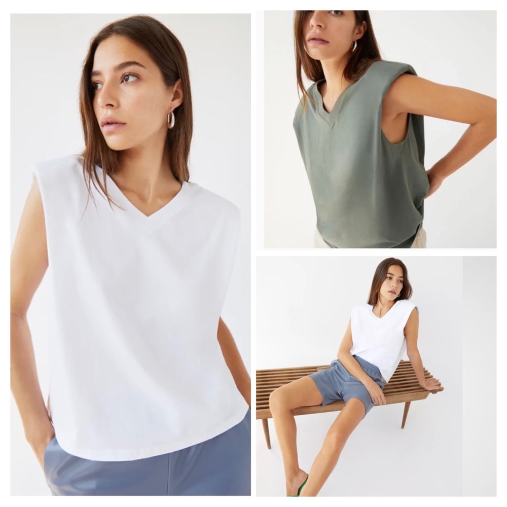 🇨🇦 NWT BABATON Shoulder Pad Top S